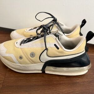 Nike Yellow and White Air-Cushioned Sneakers